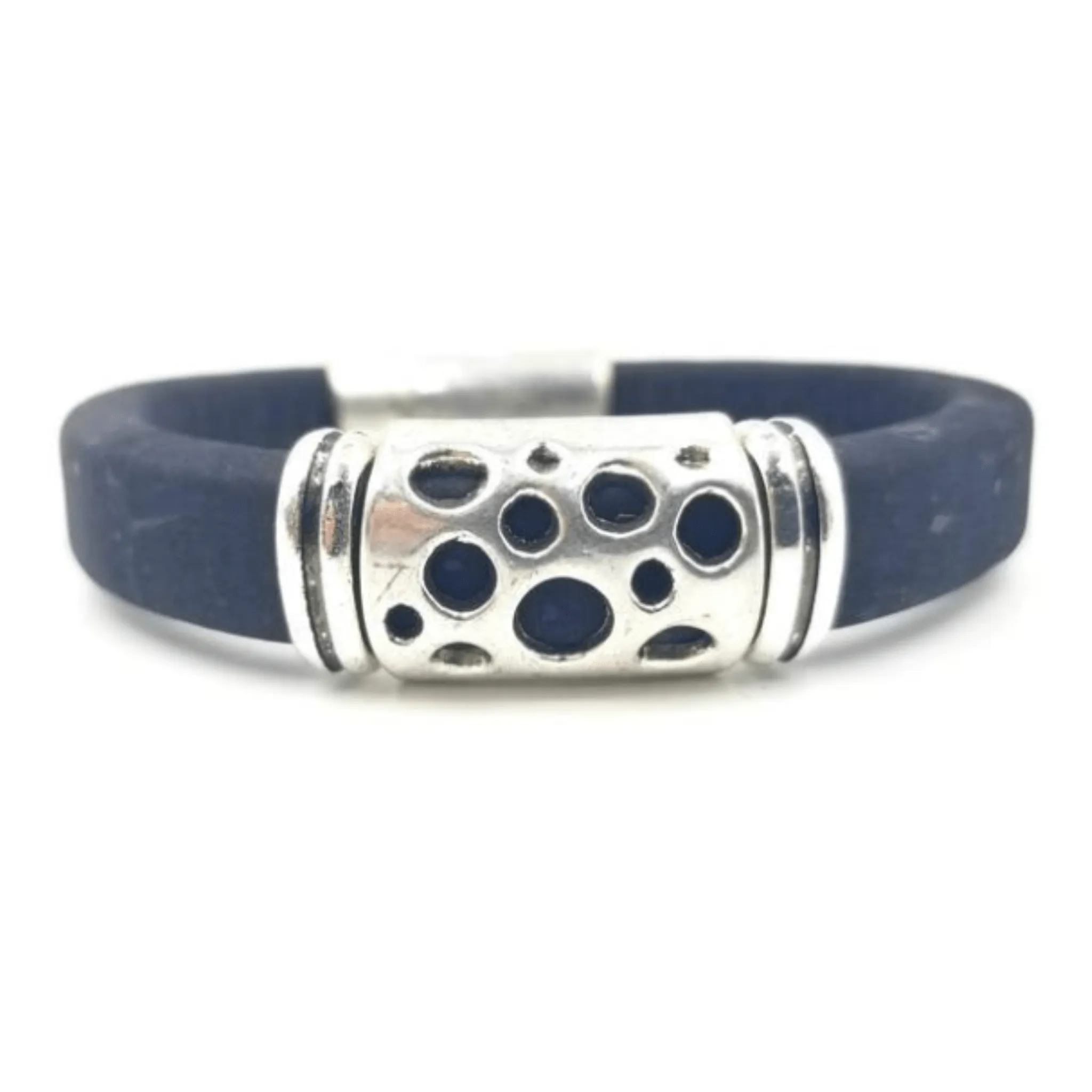 Black Cork Hole Bracelet