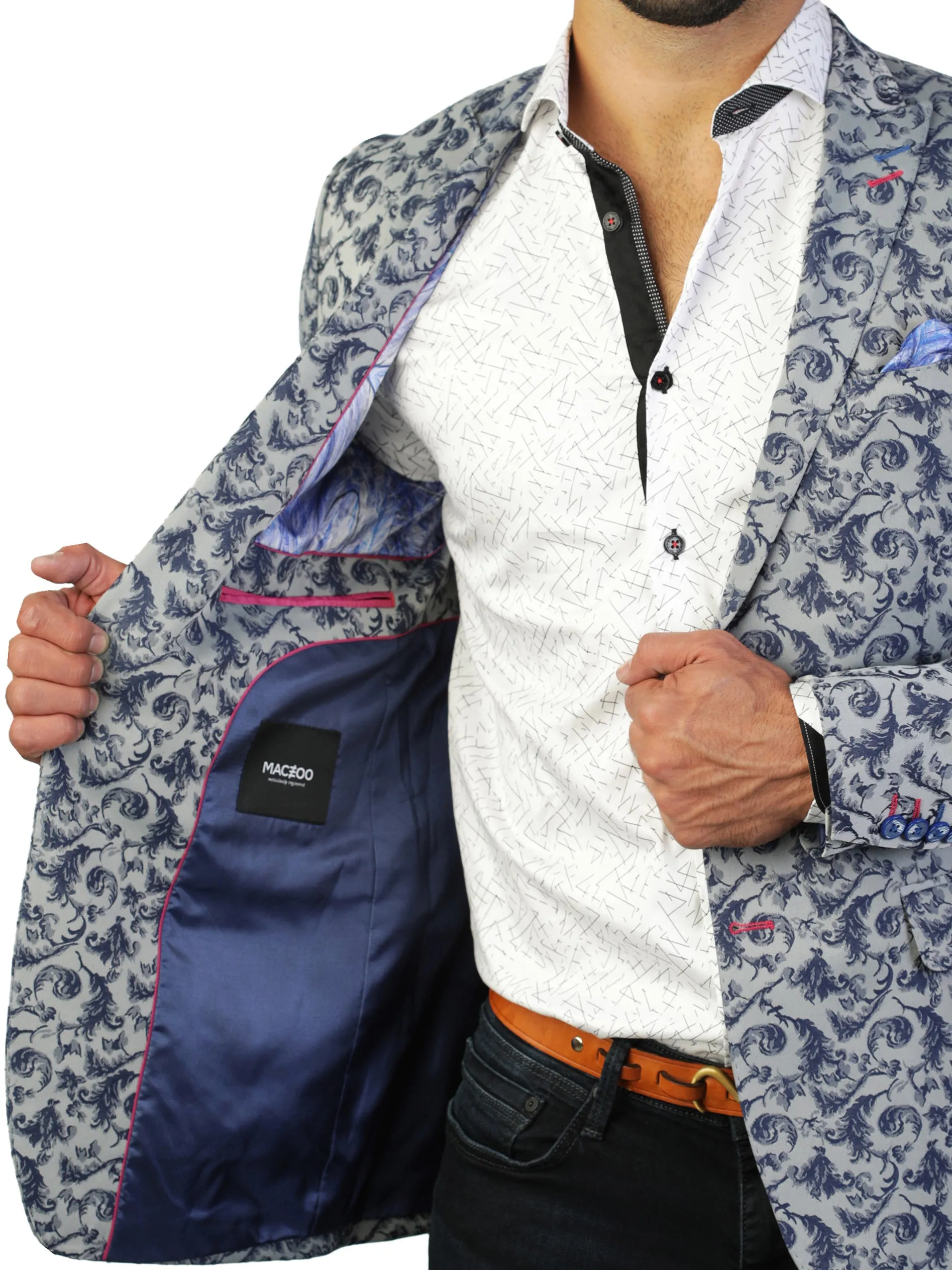 Blazer Descartes Swirl Blue