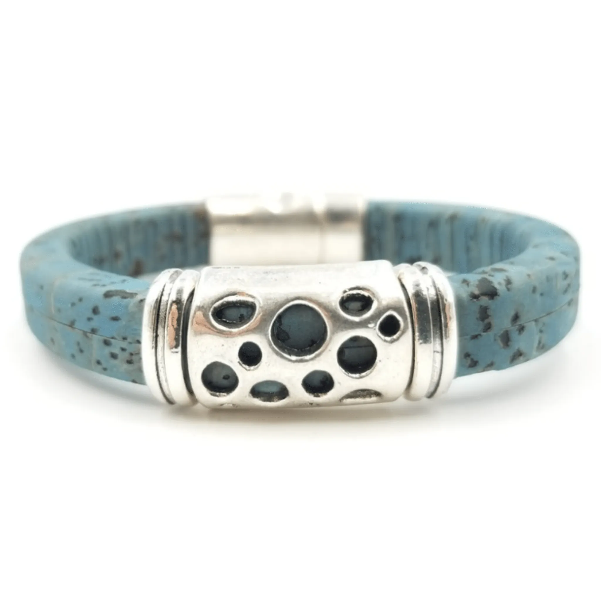 Blue Cork Hole Bracelet