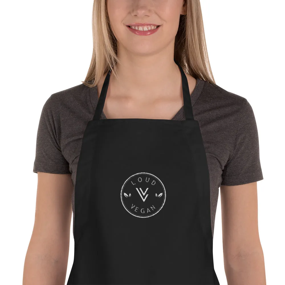 Embroidered Loud Vegan Apron