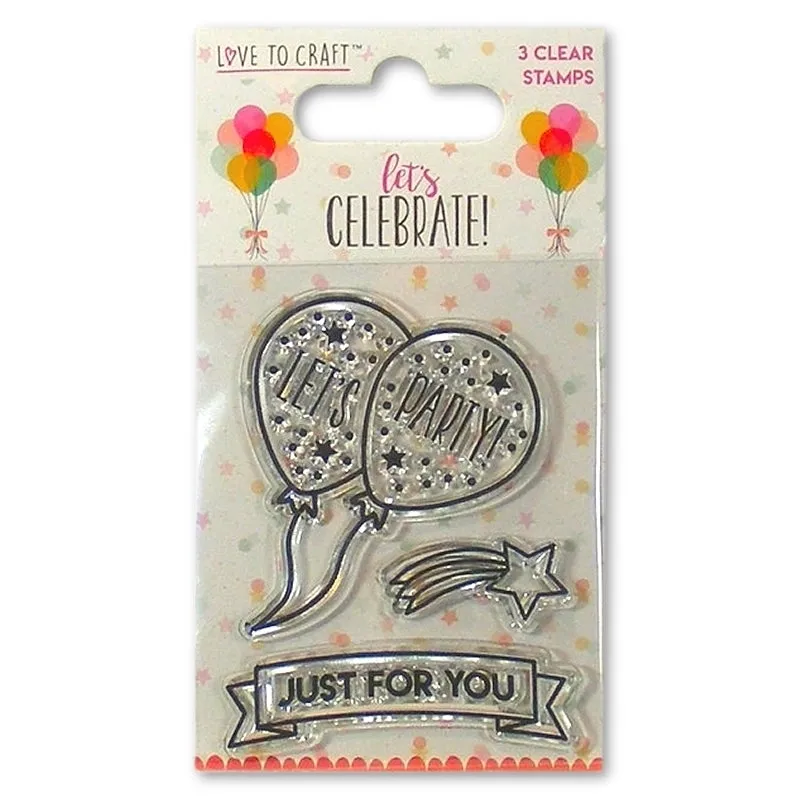 Love to Craft Let's Celebrate Clear Stamp  (LCSTP001)