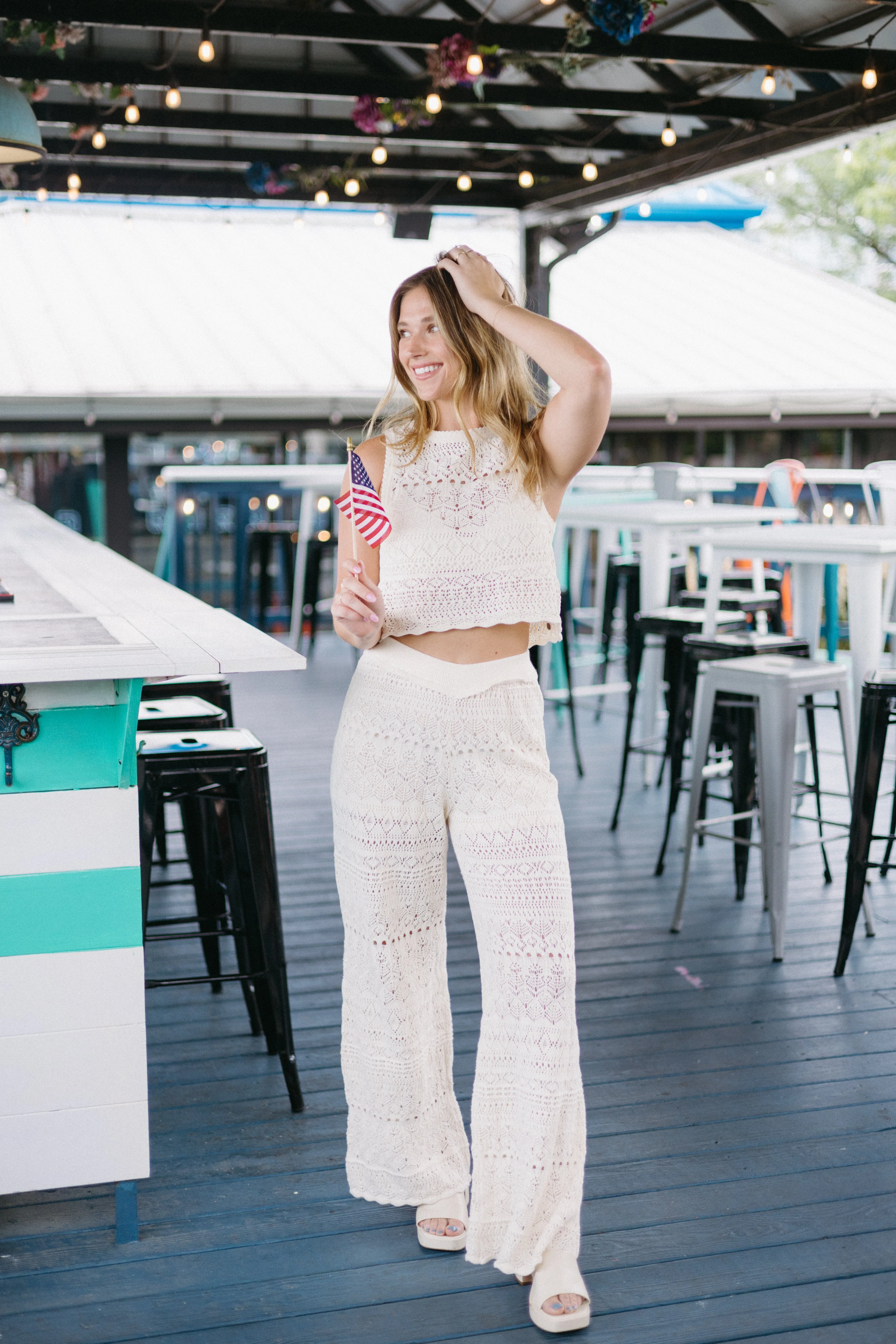 Out The Door Crochet Top