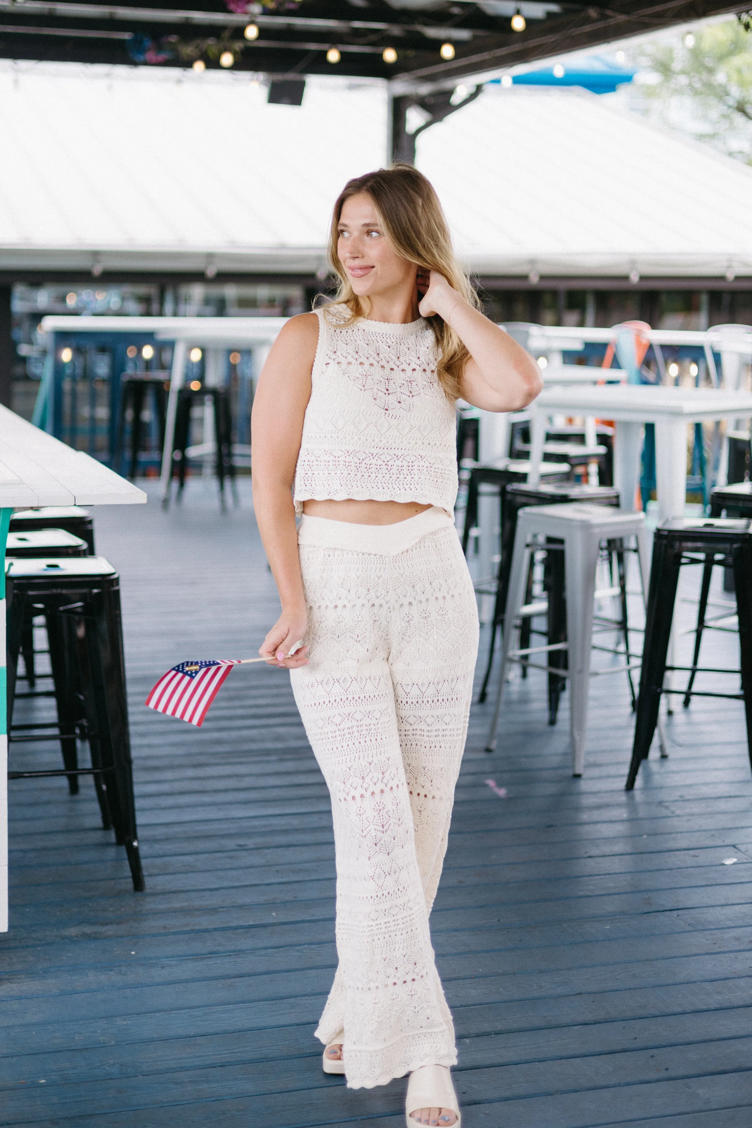 Out The Door Crochet Top