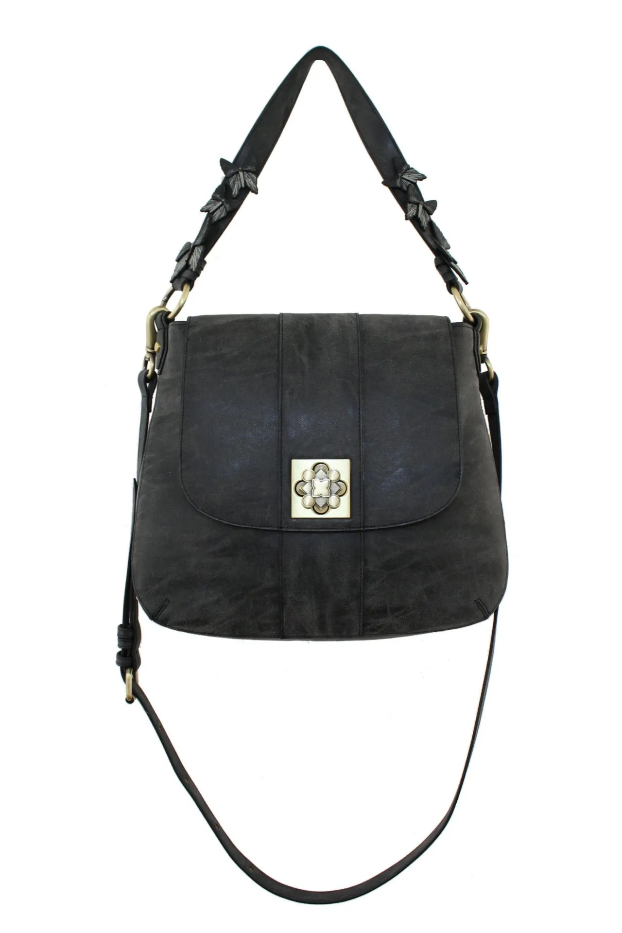 Parisian Nights Large Crossbody in Black