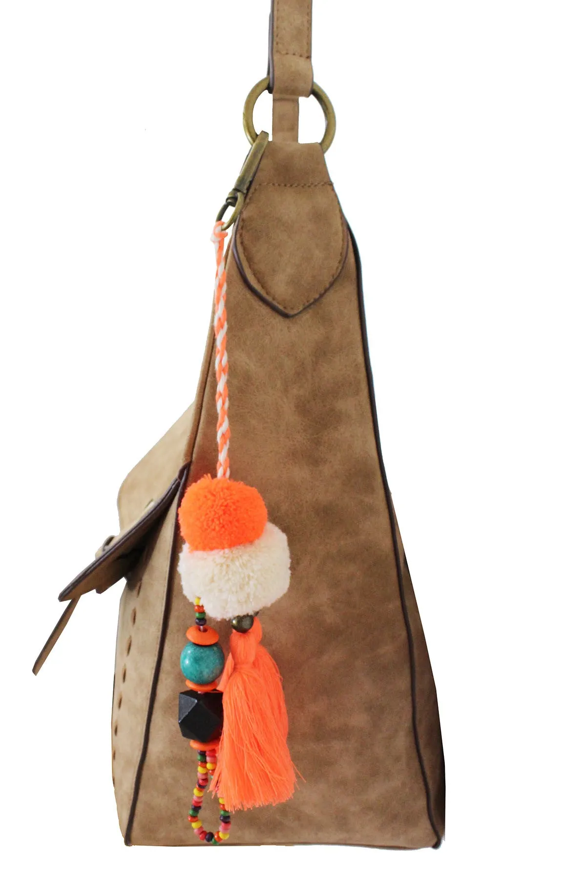 Pom Pom Charm in Orange