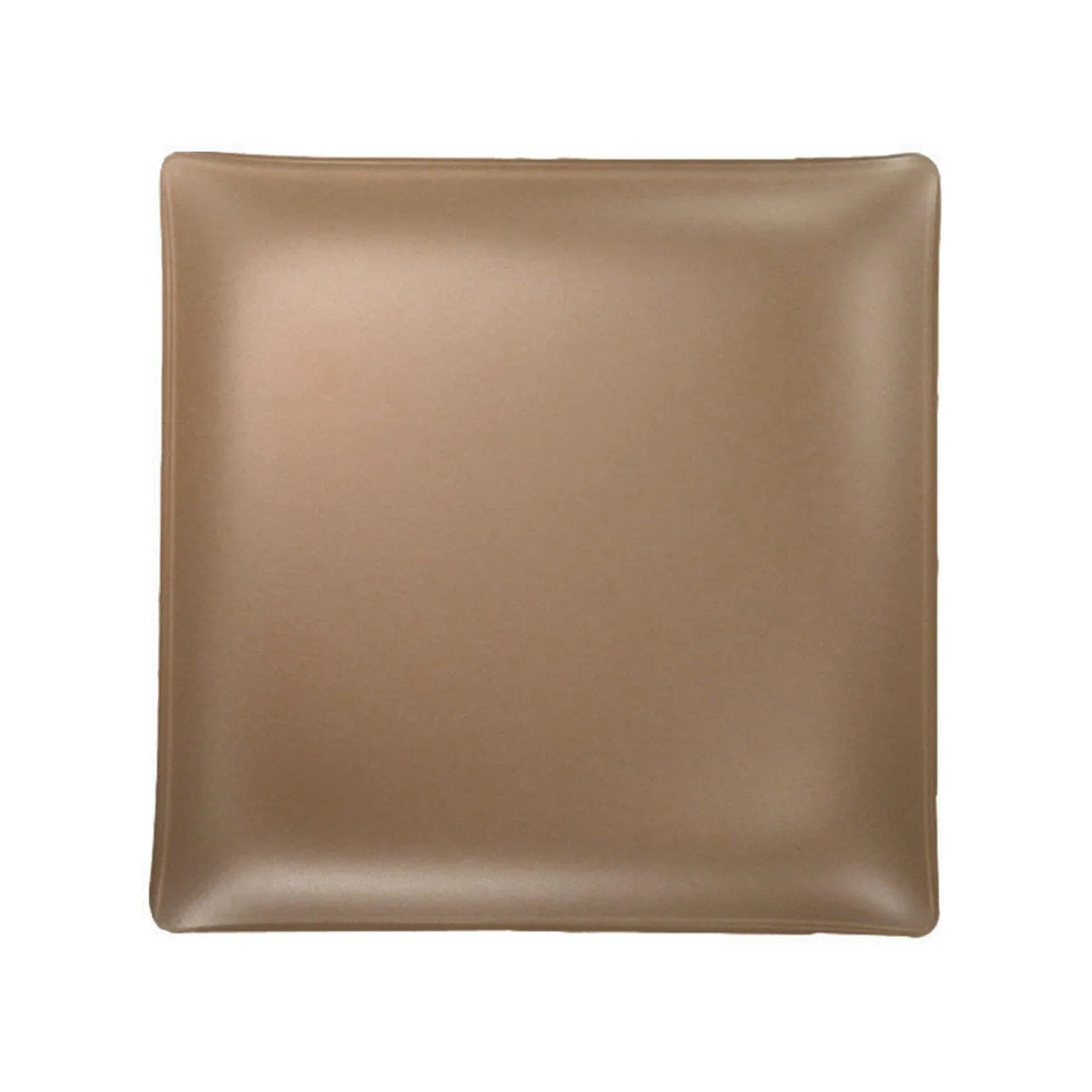 Set of 4- Recycled 11" Sea Glass Square plate- Made in the USA, Lead and Cadmium Free