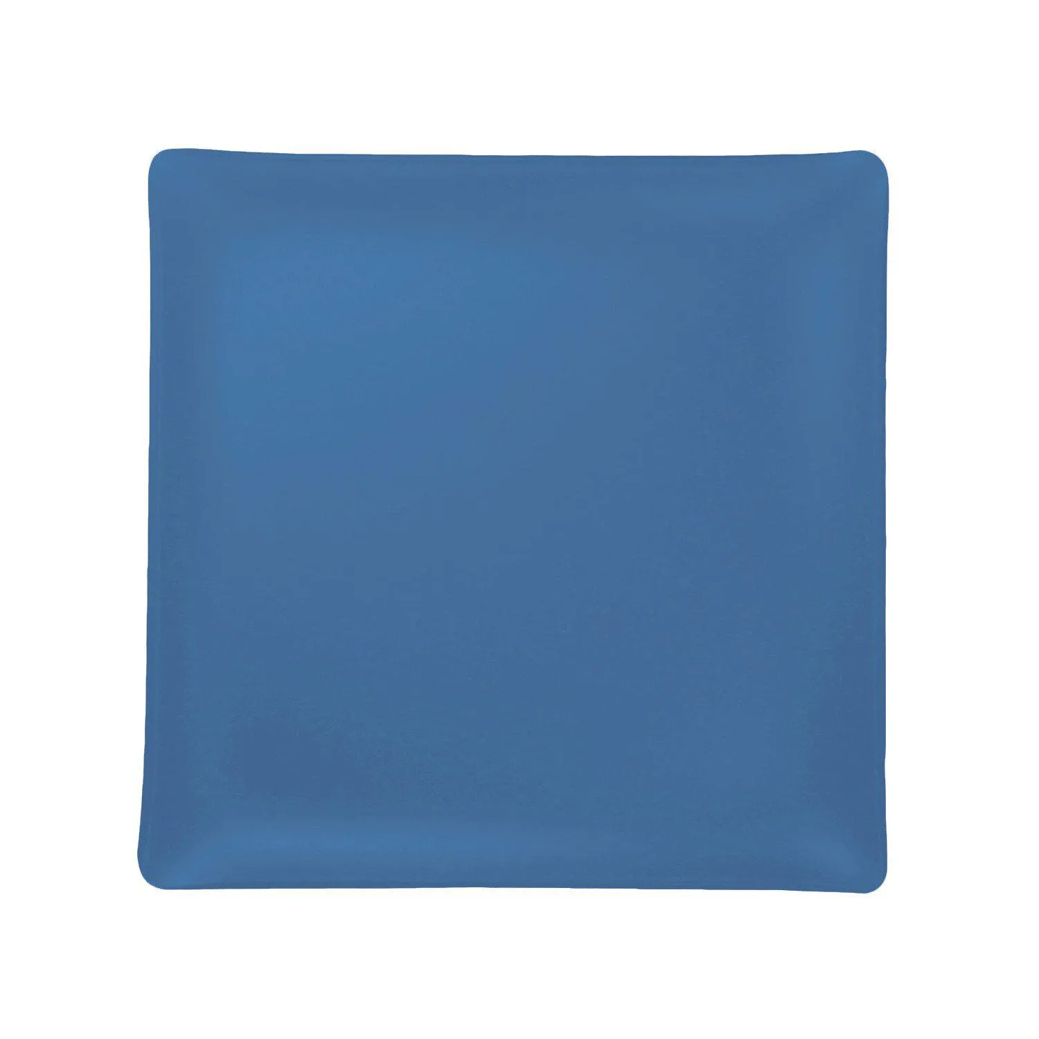 Set of 4- Recycled 11" Sea Glass Square plate- Made in the USA, Lead and Cadmium Free