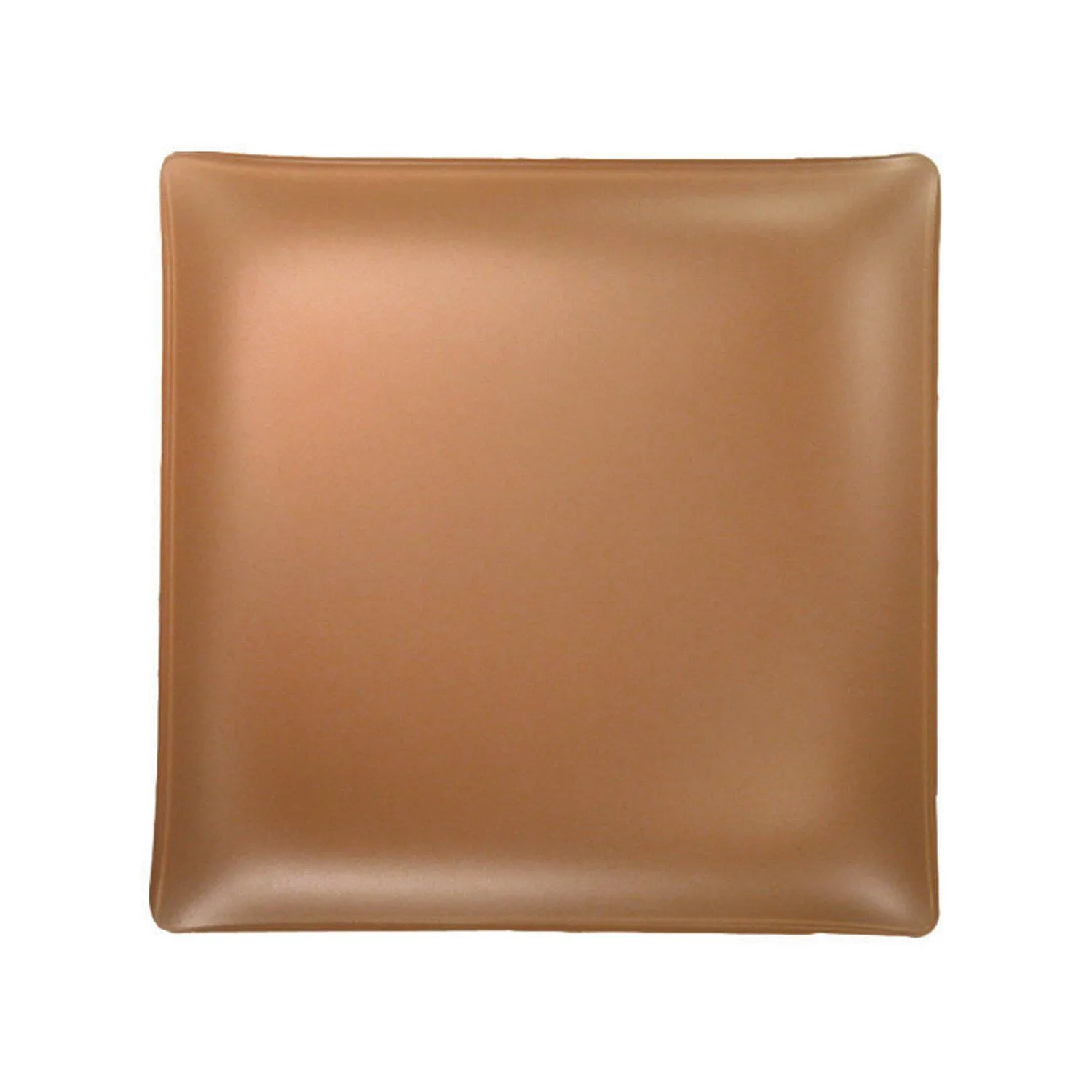Set of 4- Recycled 11" Sea Glass Square plate- Made in the USA, Lead and Cadmium Free
