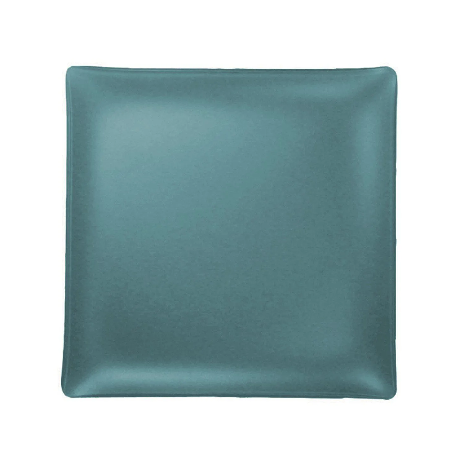 Set of 4- Recycled 11" Sea Glass Square plate- Made in the USA, Lead and Cadmium Free