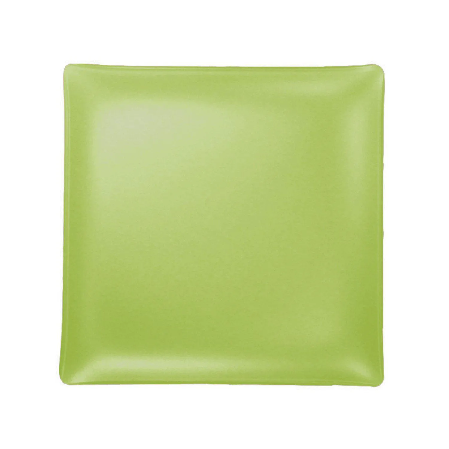 Set of 4- Recycled 11" Sea Glass Square plate- Made in the USA, Lead and Cadmium Free