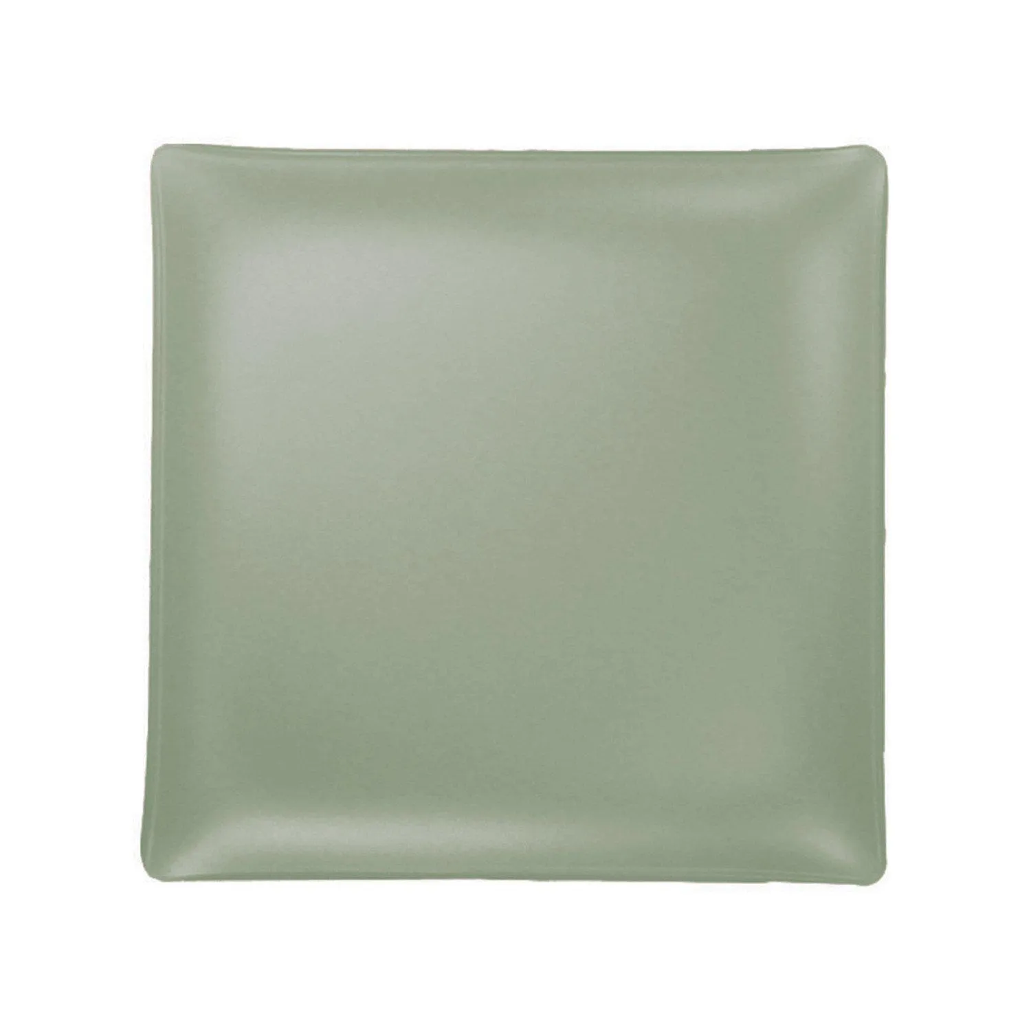 Set of 4- Recycled 11" Sea Glass Square plate- Made in the USA, Lead and Cadmium Free