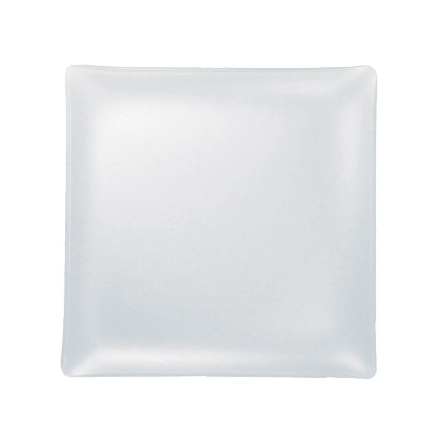 Set of 4- Recycled 11" Sea Glass Square plate- Made in the USA, Lead and Cadmium Free