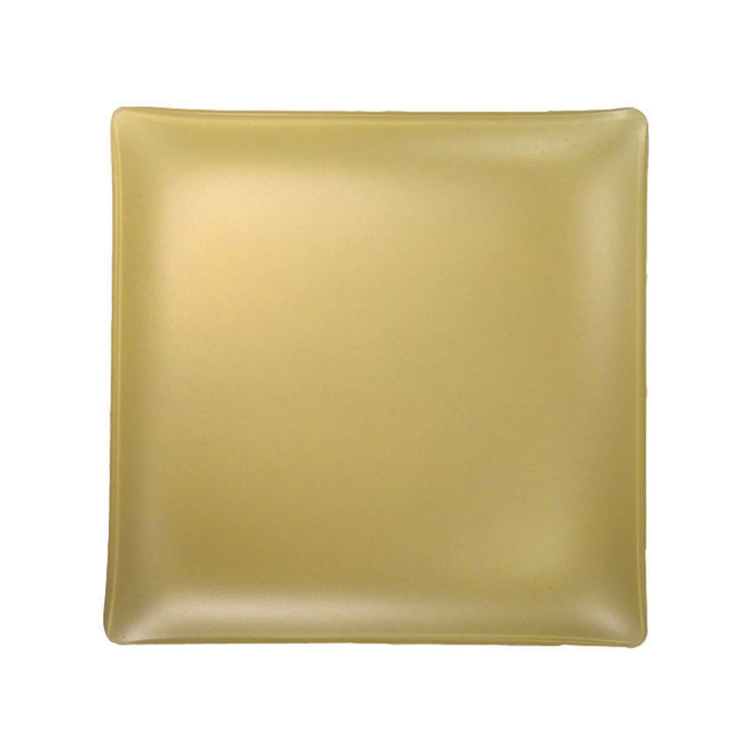 Set of 4- Recycled 11" Sea Glass Square plate- Made in the USA, Lead and Cadmium Free