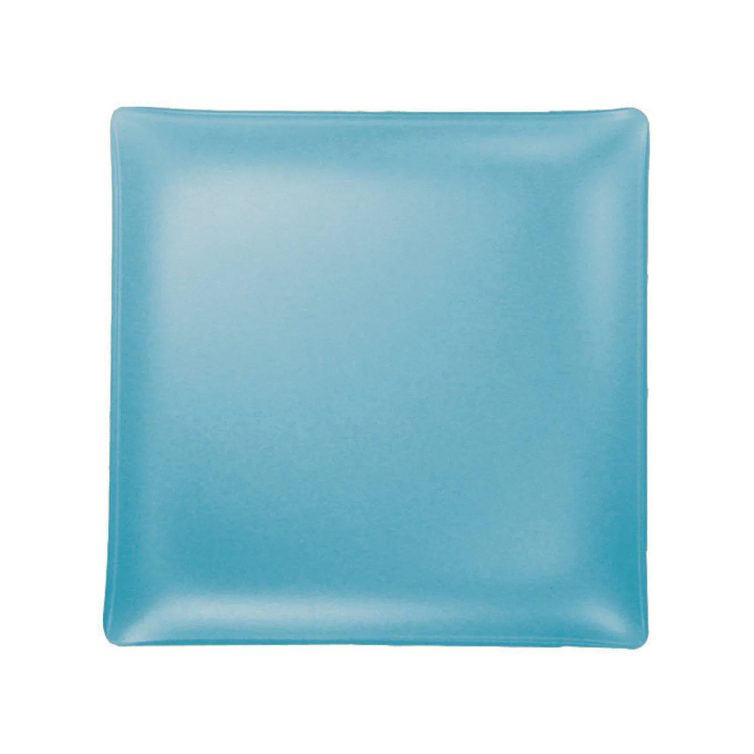 Set of 4- Recycled 11" Sea Glass Square plate- Made in the USA, Lead and Cadmium Free