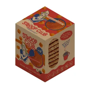Stroop Club Organic Traditional Caramel Stroopwafels 8 Pack 264g