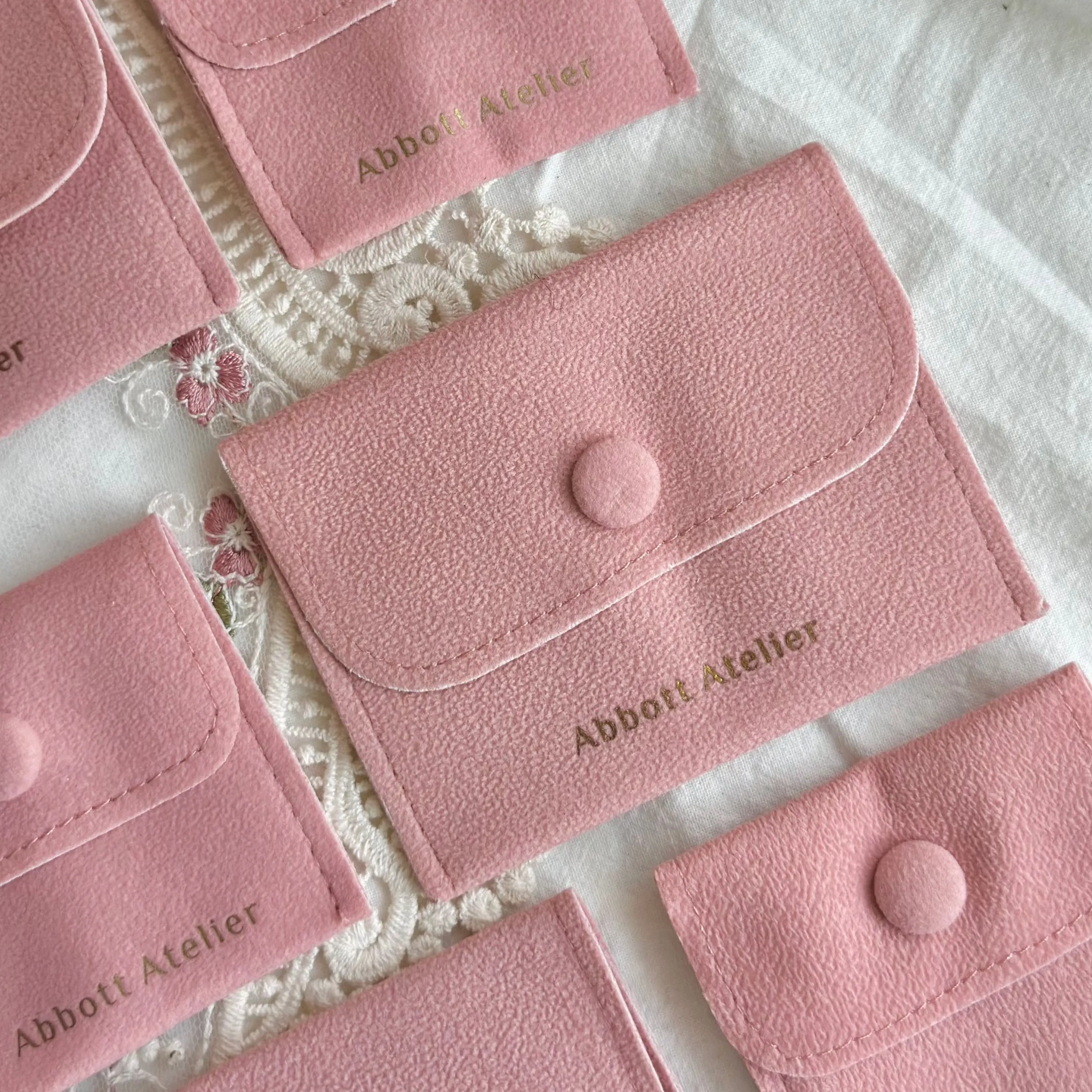 Vegan Suede Jewelry Pouch