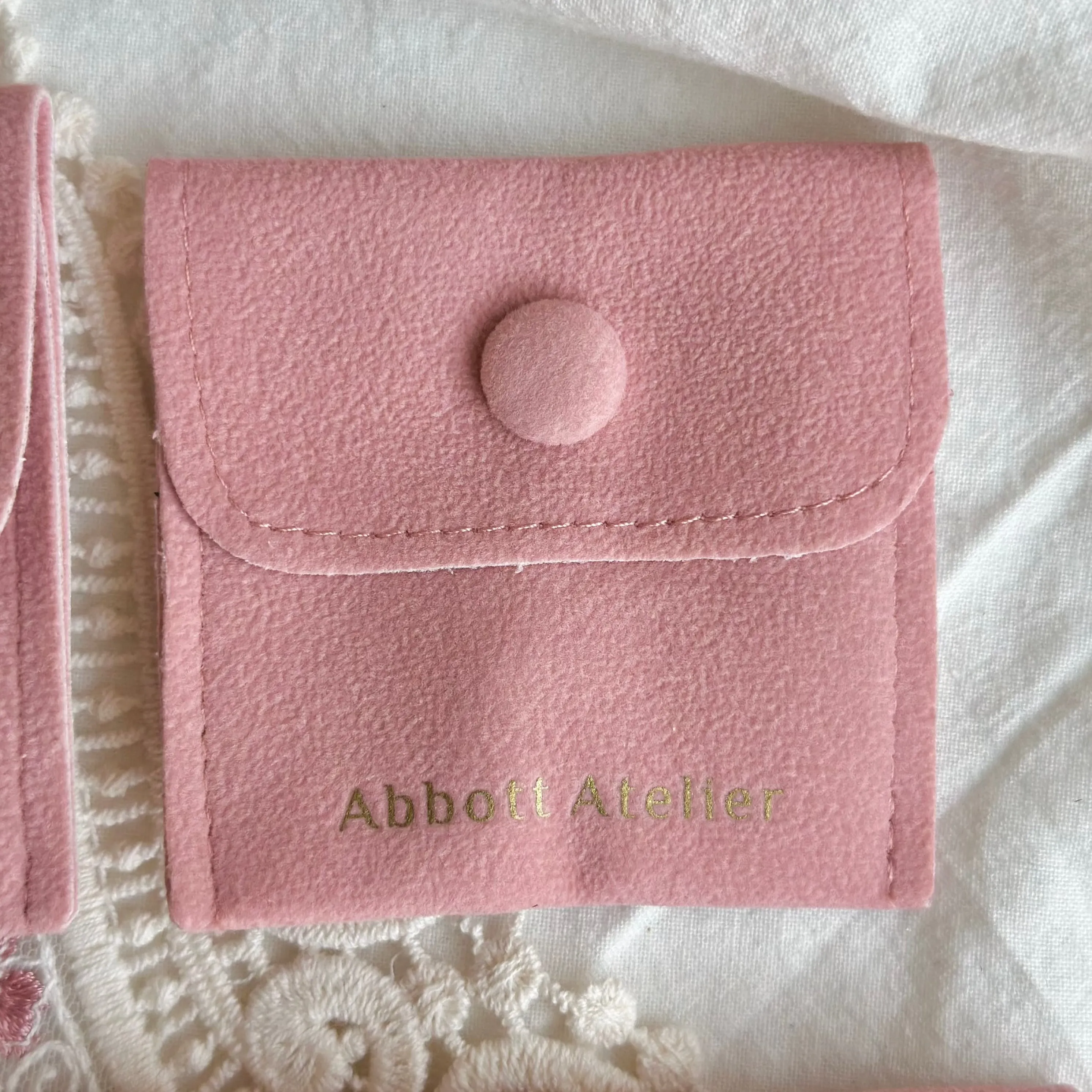 Vegan Suede Jewelry Pouch
