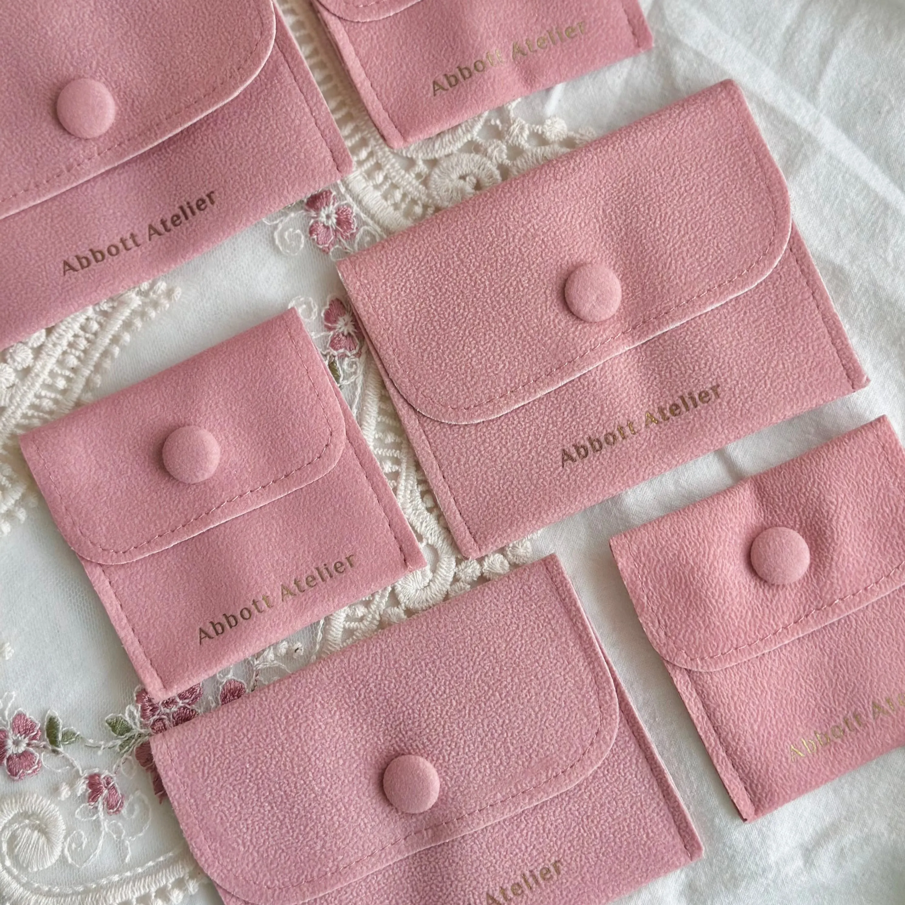 Vegan Suede Jewelry Pouch